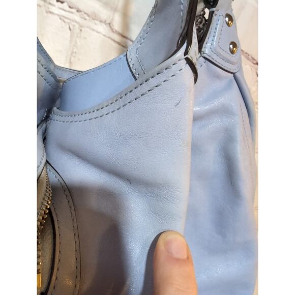 VTG Coach #14336 Hobo Madison Maggie Purple Lavender Leather Shoulder Bag - Picture 9 of 16